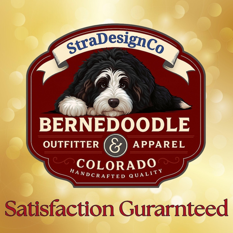 Keramik-Weihnachtsmannmütze, personalisierter Goldendoodle-Weihnachtsbaumschmuck | Sublimationsdruck | 7,6 cm (3 Zoll) Baumdekoration, individuelles Haustier-Andenken, Weihnachtsgeschenk Bild 14
