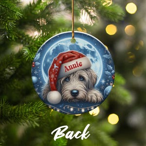 Personalized Christmas Dog Ornament, Custom Pet Photo Ornament, Custom Name Dog Christmas Decoration, Holiday Pet Keepsake Ornament