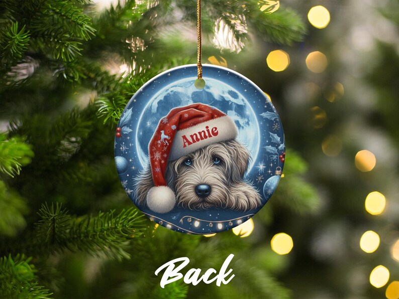 Personalized Christmas Dog Ornament, Custom Pet Photo Ornament, Custom Name Dog Christmas Decoration, Holiday Pet Keepsake Ornament