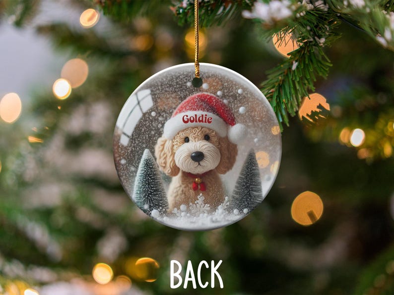 Christmas Dog Ornament, Personalized Pet Christmas Decoration, Custom Dog Face Ornament, Holiday Tree Decor, Pet Lover Gift
