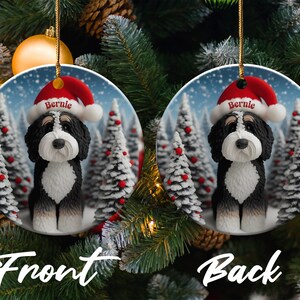 Personalized Dog Christmas Ornament, Holiday Tree Decoration Gift, Custom Pet Ornament, Cute Festive Pet Keepsake, Dog Lovers Gift