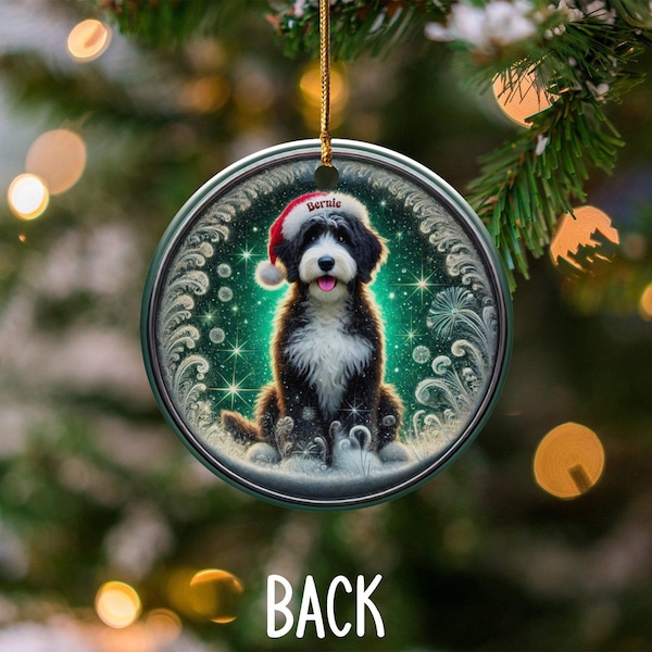 Cute Christmas Dog Ornament, Holiday Dog Lovers Gift, Festive Dog Decoration, Perfect Xmas Tree Decor, Pet Lover Christmas
