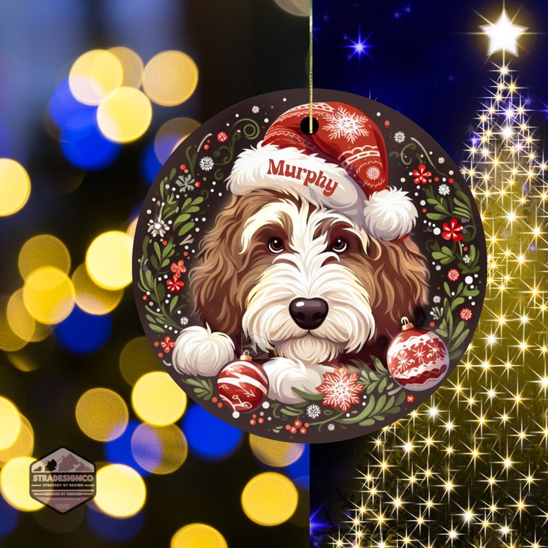 Bernedoodle Ornament - Custom Personalized For You