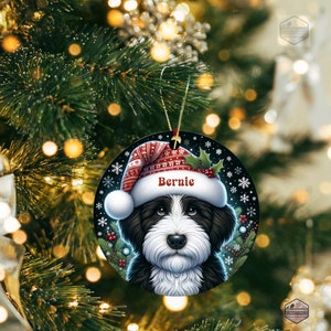 Bernedoodle Ornament - Custom Personalized For You