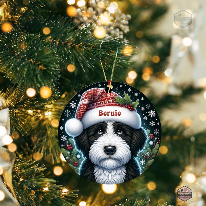 Bernedoodle Ornament - Custom Personalized For You