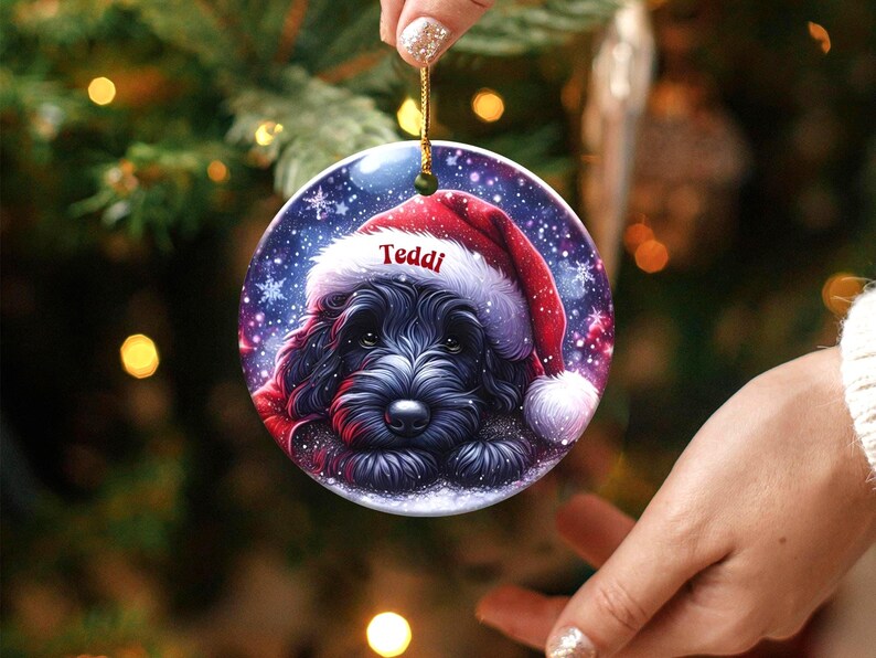 Christmas dog ornament personalized pet gift, custom Xmas tree decoration, holiday puppy photo, unique pet keepsake, pet lover decor