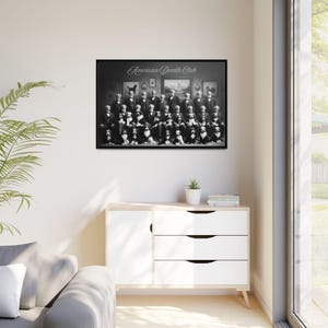 Vintage Bernedoodle Canvas Art: 1800s American Doodle Club Style image 6