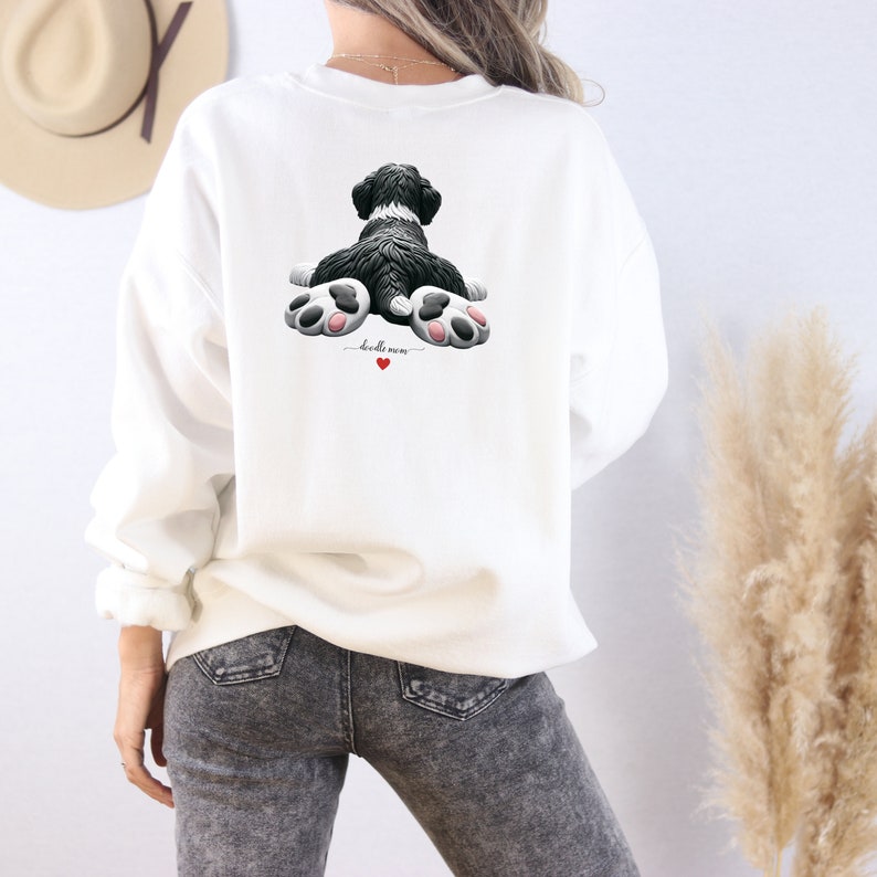Bernedoodle mom sweatshirt,berndoodle mom, mom sweatshirt, valentine bernedoodle, valentine dog gift, dog sweatshirt, personalized dog sweatshirt,doodle mama, doodle fan, bernedoodle enthusiast gift.