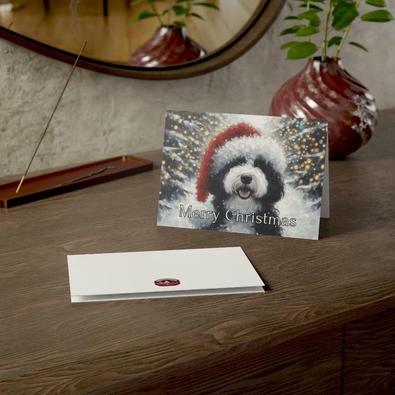Dog Christmas Card, Cute Holiday Greeting Card, Christmas Card for Dog Lovers, Festive Dog Card, Merry Christmas Card