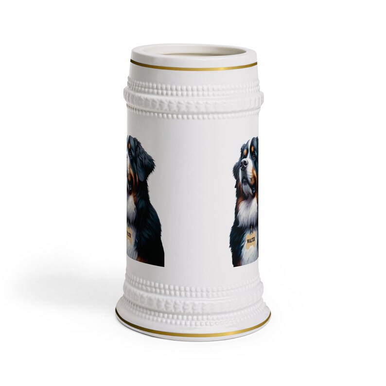 Personalized Bernese Mountain Dog Beer Stein | Berner Dad Gift image 10