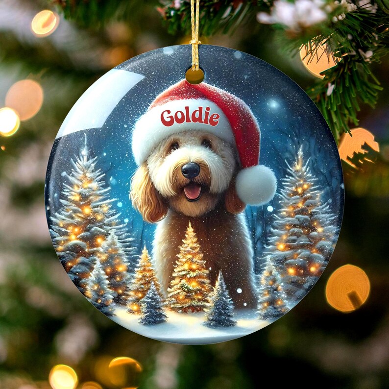 Christmas Dog Ornament, Personalized Pet Ornament, Custom Dog Christmas Decoration, Holiday Dog Keepsake, Pet Lover Gift