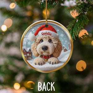 Christmas Dog Ornament Cute Puppy Decor Santa Hat Holiday Decor Gift for Pet Lovers Tree Decoration Festive Home Decor