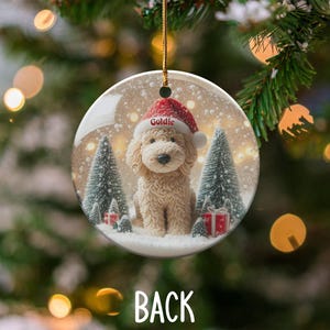 Custom Dog Christmas Ornament, Personalized Pet Decoration, Cute Holiday Tree Decor, Unique Gift for Dog Lovers