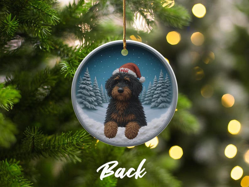 Personalized Dog Christmas Ornament, Cute Pet Photo Christmas Decoration, Custom Dog Holiday Ornament, Unique Xmas Tree Decoration
