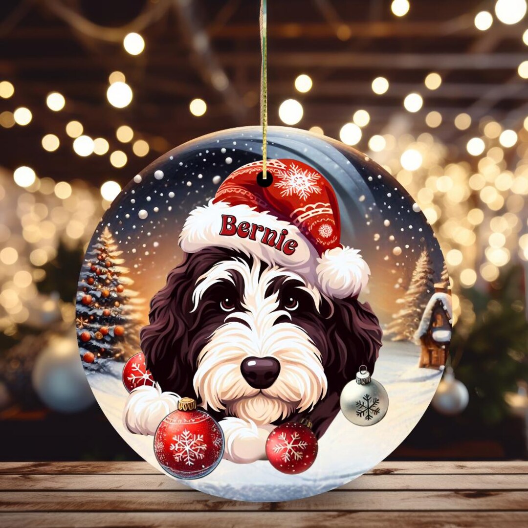 Personalized Bernedoodle Ornament With Your Dog's Name You Have the