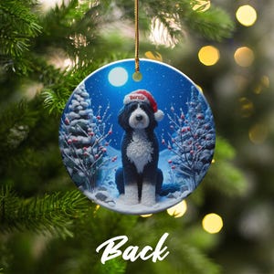 Christmas Dog Ornament, Winter Dog Decor, Holiday Tree Decoration, Festive Pet Ornament, Seasonal Dog Ornaments, Xmas Home decor