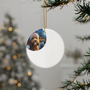 Custom Dog Christmas Ornament, Pet Photo Holiday Decoration, Personalized Pet Keepsake, Custom Holiday Pet Ornament, Dog Lover Gift