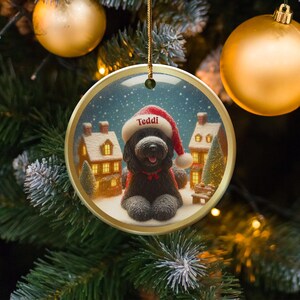 Personalised Christmas Dog Ornament, Custom Pet Ornament, Holiday Pet Keepsake, Pet Lover Gift, Christmas Tree Decoration