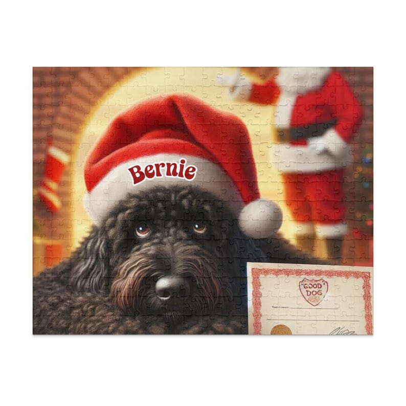 Personalized Doodle Dog 252 Piece Jigsaw Puzzle, Excellent Gift for Bernedoodle, Goldendoodle, Sheepadoodle Lovers!! Celebrate Your Furball! image 4