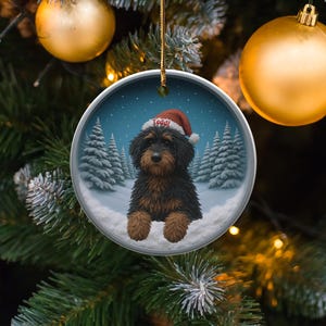 Personalized Christmas Dog Ornament, Custom Pet Christmas Decoration, Holiday Dog Lover Gift, Unique Pet Keepsake Ornament