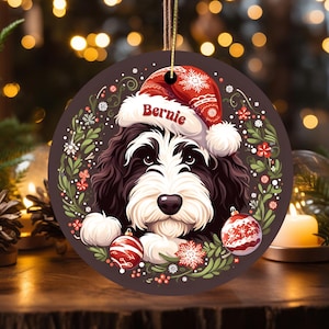 Bernedoodle Ornament - Custom Personalized For You