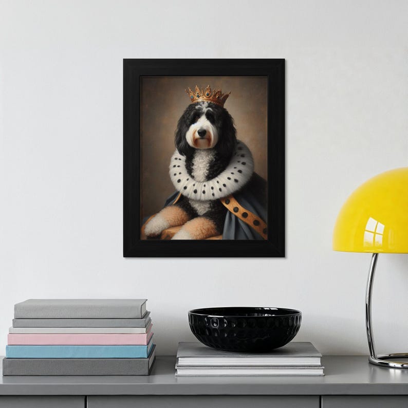 Custom Pet Portrait, Royal Pet Painting, Personalized Pet Art, Pet Memorial Gift, Dog Lover Gift, Custom Pet Canvas