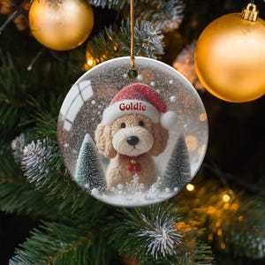 Personalized Dog Christmas Ornament, Custom Pet Holiday Decoration, Unique Pet Gift, Custom Dog Lover Christmas Decor