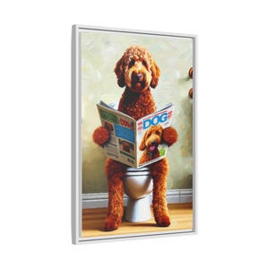 bathroom poster,custom dog gift,custom pet portrait,custom pet print,dog in bathtub print,dog in toilet,dog mom gift,dog portrait,funny pet portrait,kids bathroom art,memorial dog gift,personalized dog art,pet portrait