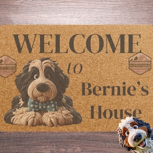 Bernedoodle door mat, doodle mom, door mat, doormat, pet mat, funny welcome mat, pet welcome mat,Bernedoodle, Miniature Bernedoodle, Tiny Bernedoodle, Australian Bernedoodle, Goldendoodles, Standard Goldendoodle, Miniature Goldendoodle