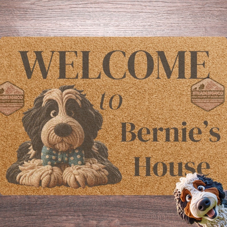 Bernedoodle door mat, doodle mom, door mat, doormat, pet mat, funny welcome mat, pet welcome mat,Bernedoodle, Miniature Bernedoodle, Tiny Bernedoodle, Australian Bernedoodle, Goldendoodles, Standard Goldendoodle, Miniature Goldendoodle