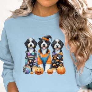 Bernedoodle Halloween Sweatshirt, Dog Lover Gift image 5
