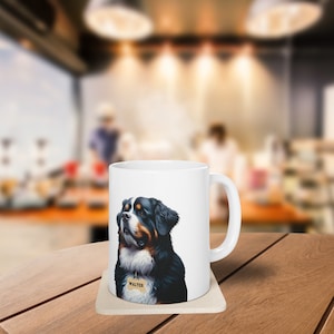 Bernese Mountain Dog Mug, Berner Mug, Dad gift, valentines gift, birthday mug, dog mug, dog gift, Bernedoodle, Doodle Dad, Doodle Mom