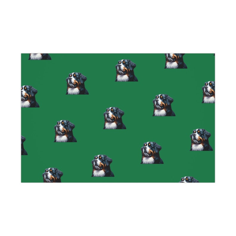 Bernese Mountain Dog Wrapping Paper | Eco-Friendly Gift Wrap image 7