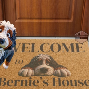 Bernedoodle door mat, doodle mom, door mat, doormat, pet mat, funny welcome mat, pet welcome mat,Bernedoodle, Miniature Bernedoodle, Tiny Bernedoodle, Australian Bernedoodle, Goldendoodles, Standard Goldendoodle, Miniature Goldendoodle