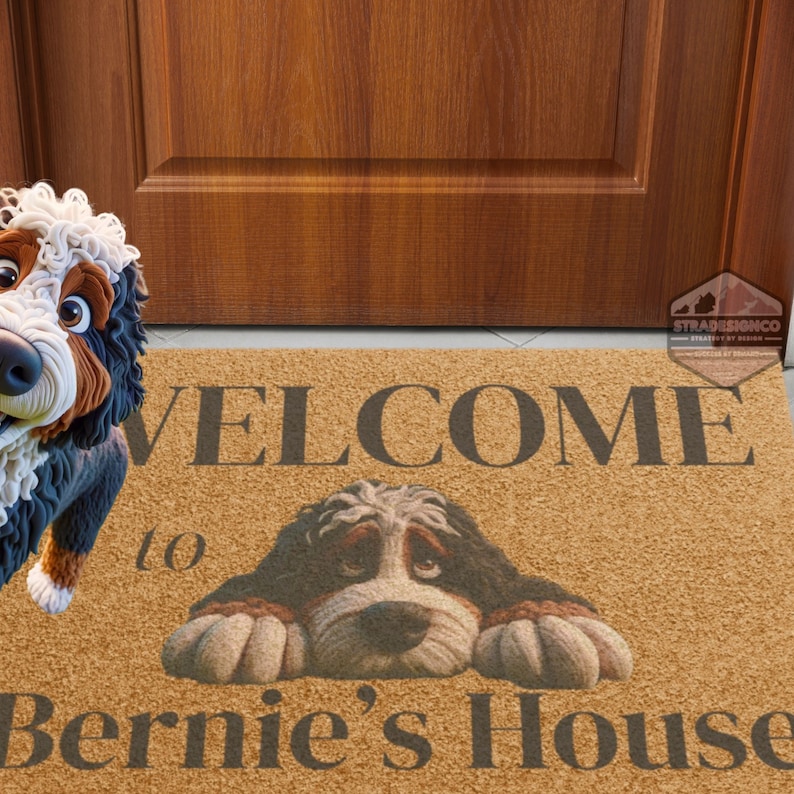Bernedoodle door mat, doodle mom, door mat, doormat, pet mat, funny welcome mat, pet welcome mat,Bernedoodle, Miniature Bernedoodle, Tiny Bernedoodle, Australian Bernedoodle, Goldendoodles, Standard Goldendoodle, Miniature Goldendoodle
