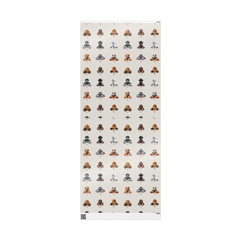 Papel de regalo con forma de patitas de perro / Papel para Goldendoodle y Bernedoodle imagen 7