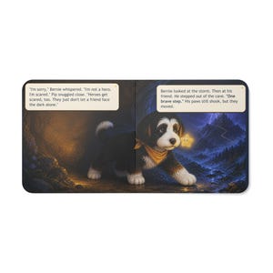Bernie il Bernedoodle salva una stella perduta / Libro cartonato spesso / Avventura della buonanotte per bambini immagine 15