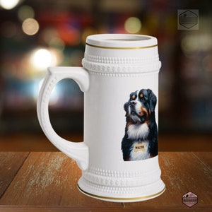 Bernese Mountain Dog Beer Stein