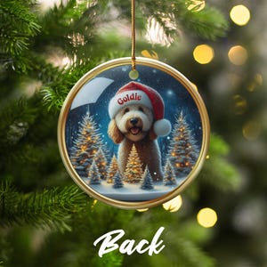 Personalized Dog Christmas Ornament, Custom Pet Holiday Decoration, Cute Dog Lover Gift, Festive Tree Decoration, Pet Photo Ornament