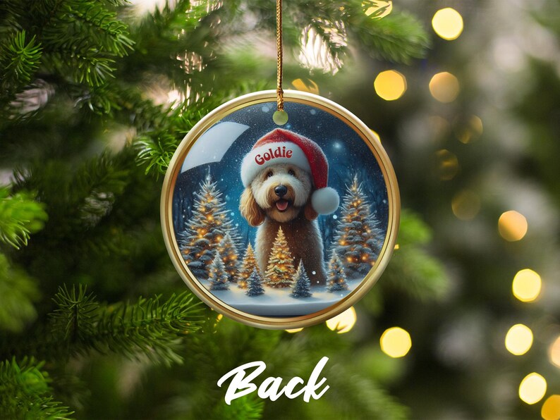 Personalized Dog Christmas Ornament, Custom Pet Holiday Decoration, Cute Dog Lover Gift, Festive Tree Decoration, Pet Photo Ornament