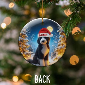 Personalized Dog Christmas Ornament, Custom Pet Ornament, Dog Lover Gift, Holiday Dog Decoration, Unique Christmas Tree Decor