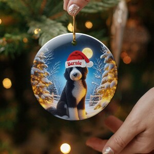 Personalized Dog Christmas Ornament, Custom Pet Photo Holiday Decoration, Unique Christmas Tree Decoration, Pet Lover Gift