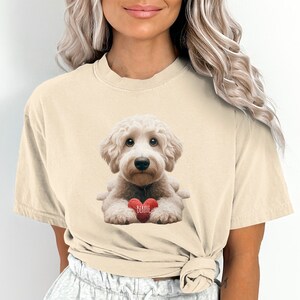 Maglietta personalizzata Goldendoodle, maglietta alla moda per mamme di cani, regalo per amanti dei cani immagine 7