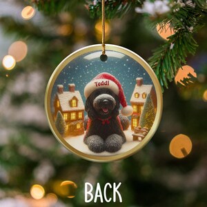 Pet Christmas ornament, Custom dog ornament, Personalized pet gift, Dog lover Christmas decor, Holiday tree ornament, Pet keepsake