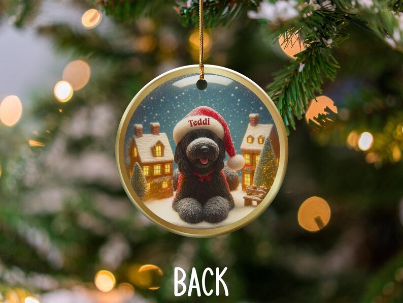 Pet Christmas ornament, Custom dog ornament, Personalized pet gift, Dog lover Christmas decor, Holiday tree ornament, Pet keepsake