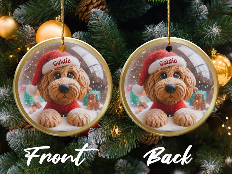 Custom Dog Christmas Ornament, Pet Photo Ornament, Personalized Holiday Gift, Dog Lover Decoration, Cute Pet Keepsake