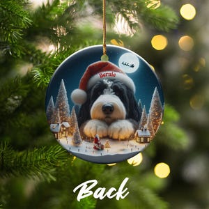 Personalized Christmas Dog Ornament, Custom Pet Photo Ornament, Holiday Dog Decoration, Pet Memorial Keepsake, Christmas Tree Ornament
