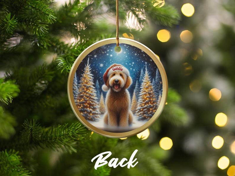 Personalized Dog Christmas Ornament, Custom Pet Photo Gift, Dog Lover Holiday Decoration, Unique Christmas Tree Ornament