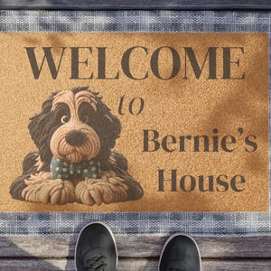 Bernedoodle door mat, doodle mom, door mat, doormat, pet mat, funny welcome mat, pet welcome mat,Bernedoodle, Miniature Bernedoodle, Tiny Bernedoodle, Australian Bernedoodle, Goldendoodles, Standard Goldendoodle, Miniature Goldendoodle