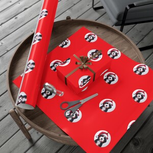 Bernedoodle-Themed Premium Wrapping Paper | High-Definition Dog Print | Custom Gift Wrap in Matte/Glossy Finish | 3 Sizes image 8